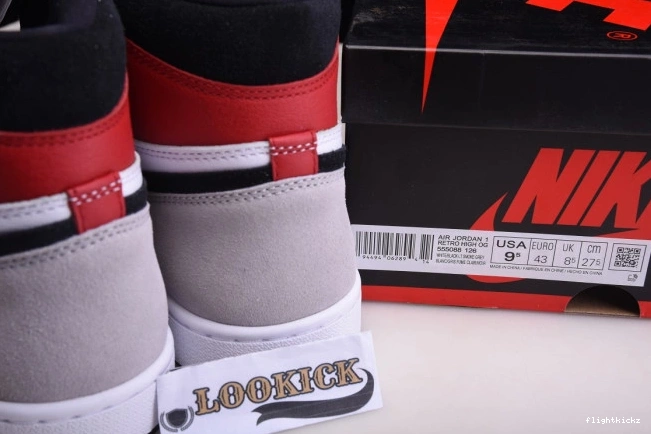 Light OG 1 Jordan High Grey Smoke Air 555088-126 1001
